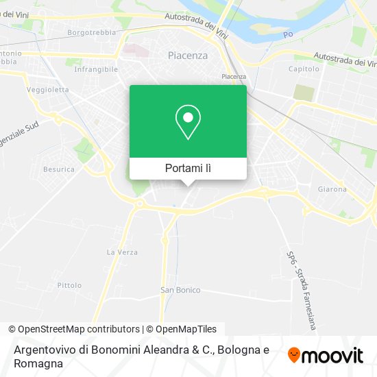 Mappa Argentovivo di Bonomini Aleandra & C.