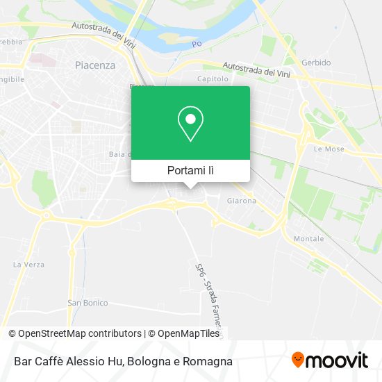 Mappa Bar Caffè Alessio Hu