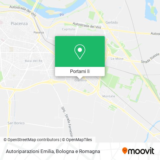 Mappa Autoriparazioni Emilia