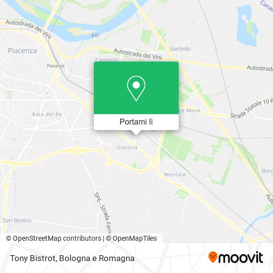 Mappa Tony Bistrot