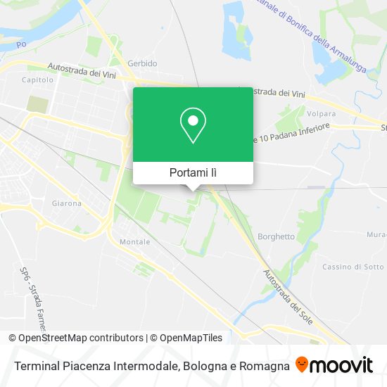 Mappa Terminal Piacenza Intermodale