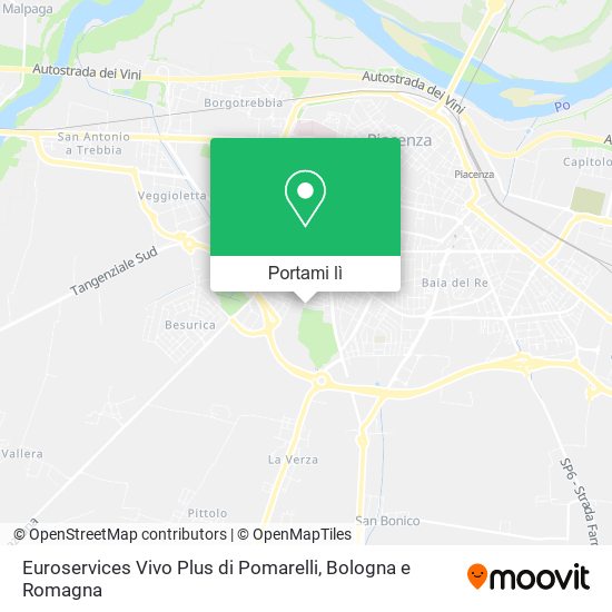 Mappa Euroservices Vivo Plus di Pomarelli