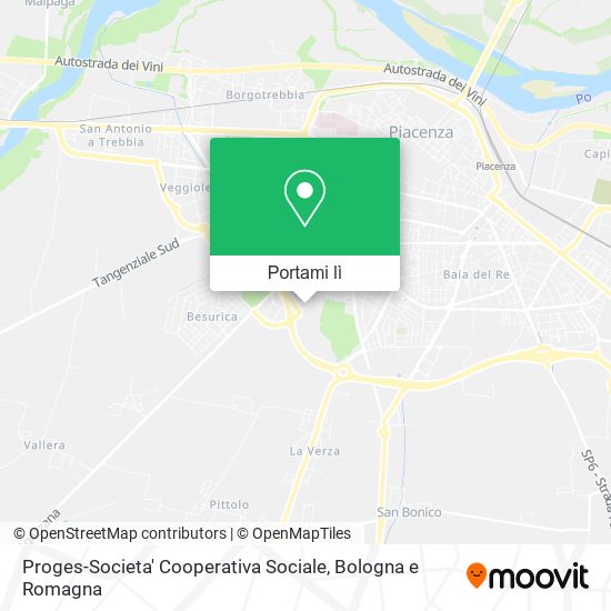 Mappa Proges-Societa' Cooperativa Sociale