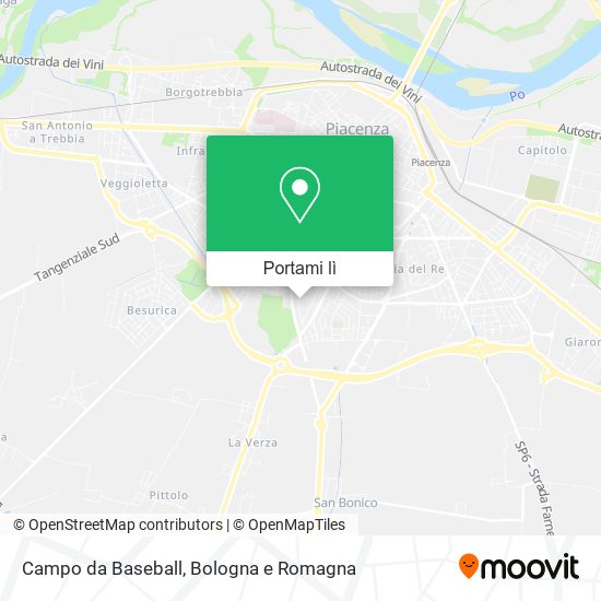 Mappa Campo da Baseball