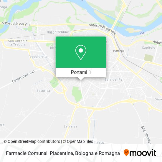 Mappa Farmacie Comunali Piacentine