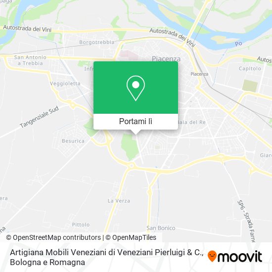 Mappa Artigiana Mobili Veneziani di Veneziani Pierluigi & C.