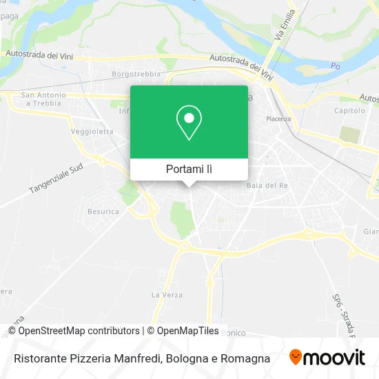 Mappa Ristorante Pizzeria Manfredi