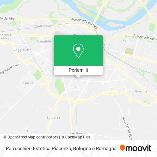 Mappa Parrucchieri Estetica Piacenza