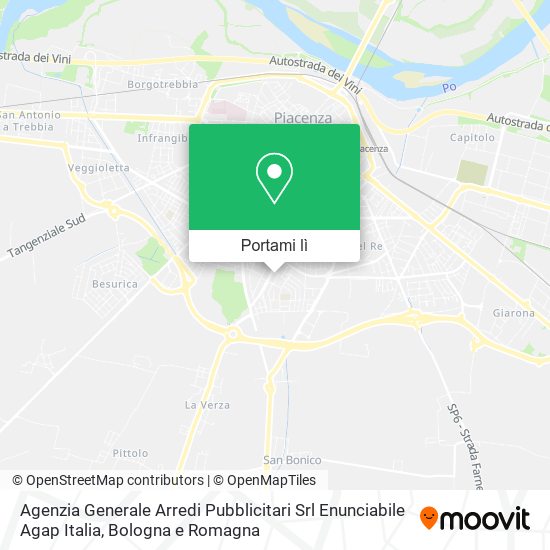 Mappa Agenzia Generale Arredi Pubblicitari Srl Enunciabile Agap Italia