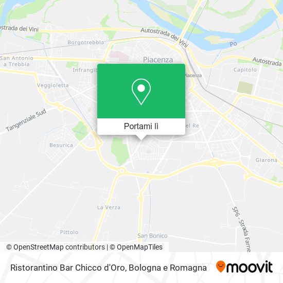 Mappa Ristorantino Bar Chicco d'Oro