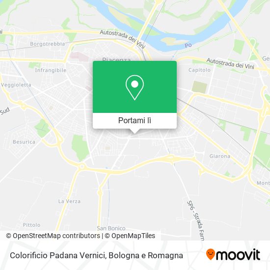 Mappa Colorificio Padana Vernici