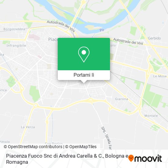 Mappa Piacenza Fuoco Snc di Andrea Carella & C.