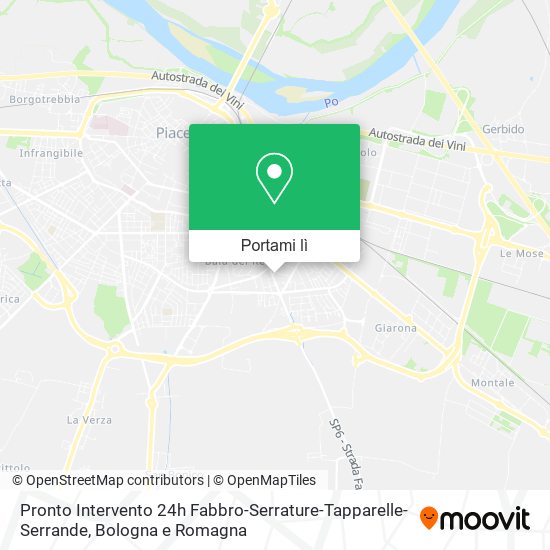 Mappa Pronto Intervento 24h Fabbro-Serrature-Tapparelle-Serrande