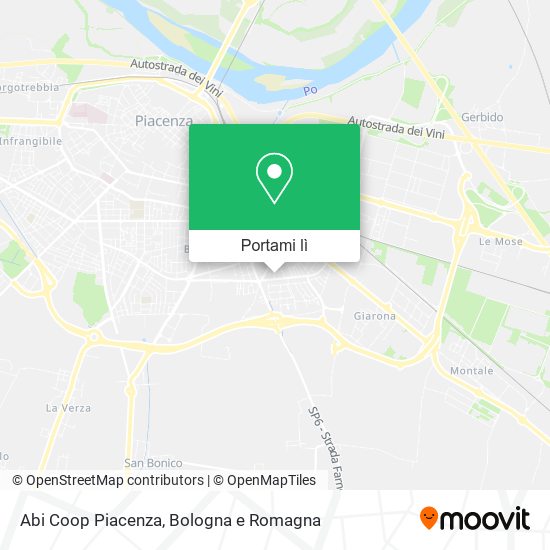 Mappa Abi Coop Piacenza