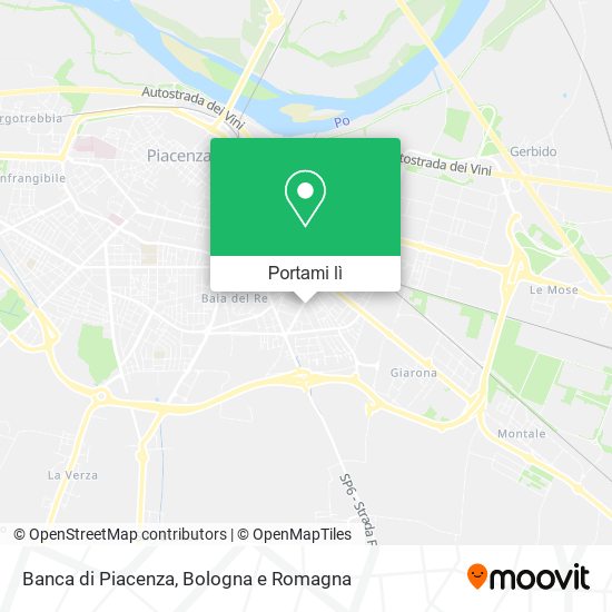 Mappa Banca di Piacenza