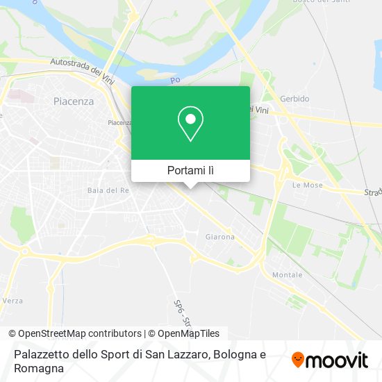 Mappa Palazzetto dello Sport di San Lazzaro