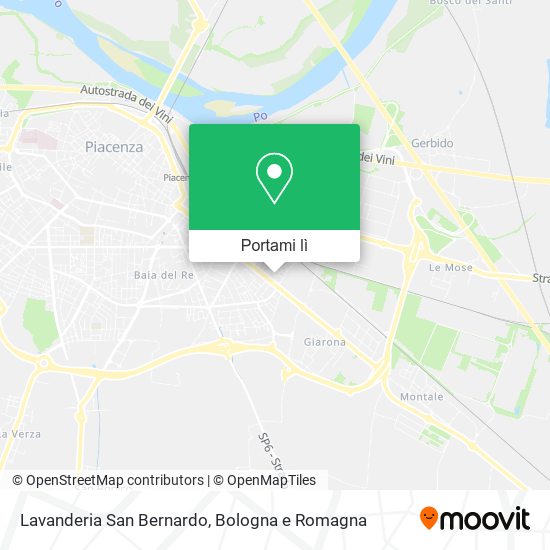 Mappa Lavanderia San Bernardo
