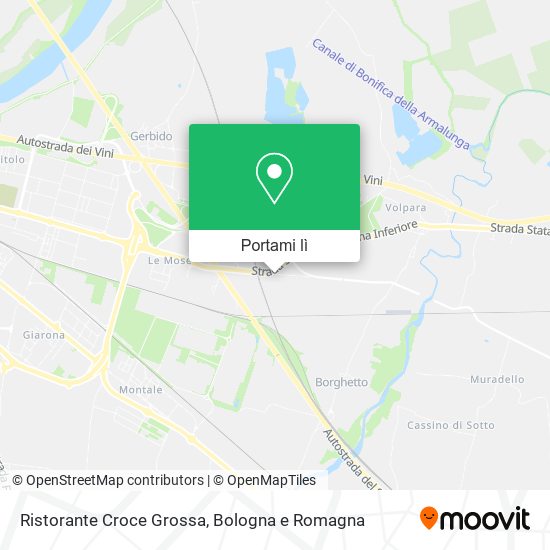 Mappa Ristorante Croce Grossa