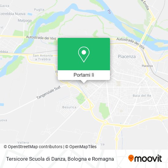 Mappa Tersicore Scuola di Danza