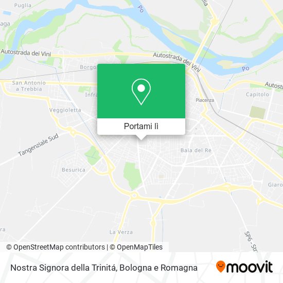 Mappa Nostra Signora della Trinitá