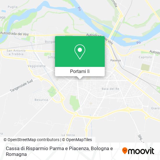 Mappa Cassa di Risparmio Parma e Piacenza