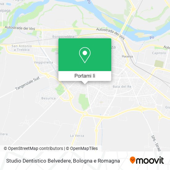 Mappa Studio Dentistico Belvedere