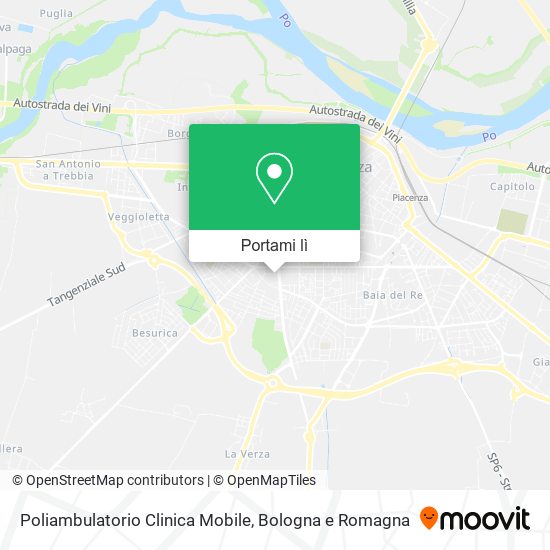 Mappa Poliambulatorio Clinica Mobile