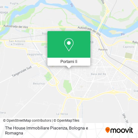 Mappa The House Immobiliare Piacenza