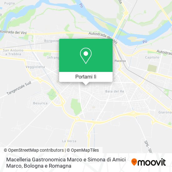 Mappa Macelleria Gastronomica Marco e Simona di Amici Marco