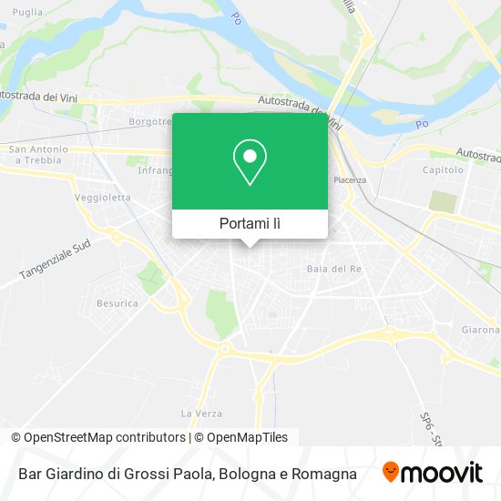 Mappa Bar Giardino di Grossi Paola