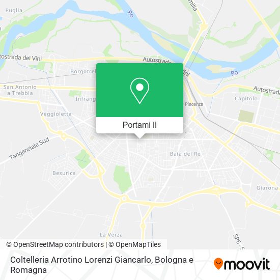 Mappa Coltelleria Arrotino Lorenzi Giancarlo