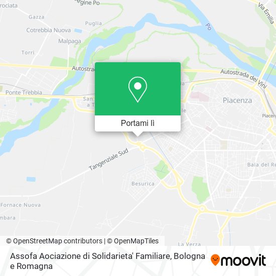Mappa Assofa Aociazione di Solidarieta' Familiare