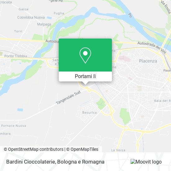 Mappa Bardini Cioccolaterie