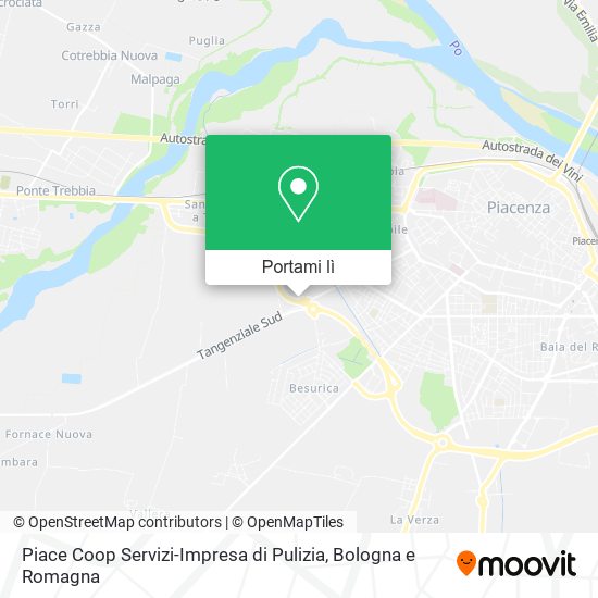 Mappa Piace Coop Servizi-Impresa di Pulizia