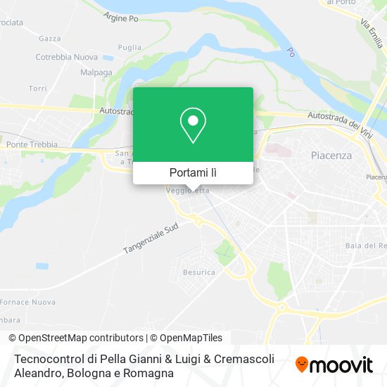 Mappa Tecnocontrol di Pella Gianni & Luigi & Cremascoli Aleandro