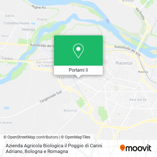 Mappa Azienda Agricola Biologica il Poggio di Carini Adriano