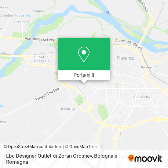 Mappa Lbc Designer Outlet di Zoran Groshev