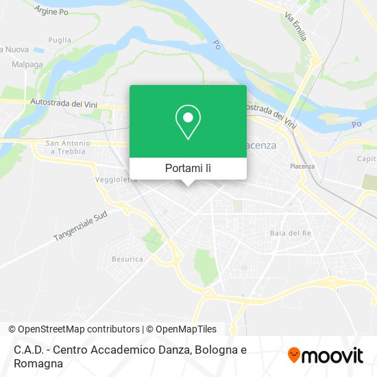 Mappa C.A.D. - Centro Accademico Danza