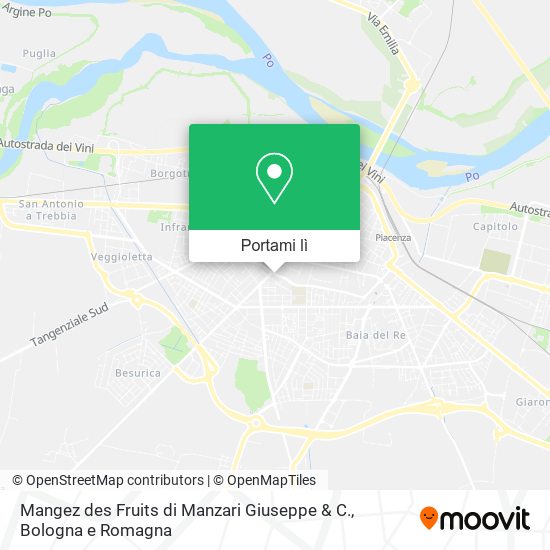 Mappa Mangez des Fruits di Manzari Giuseppe & C.