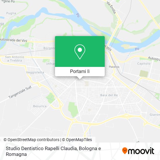Mappa Studio Dentistico Rapelli Claudia