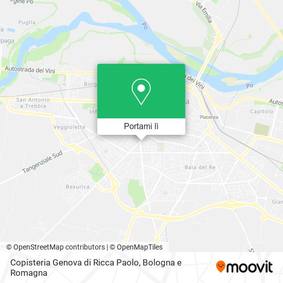 Mappa Copisteria Genova di Ricca Paolo