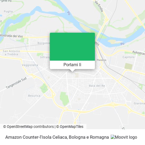 Mappa Amazon Counter-l'Isola Celiaca