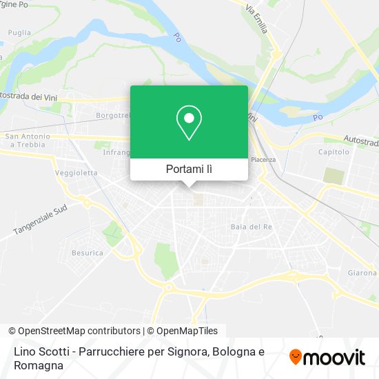 Mappa Lino Scotti - Parrucchiere per Signora
