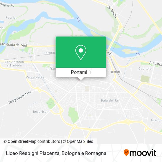 Mappa Liceo Respighi Piacenza