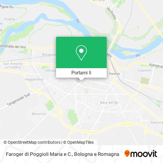 Mappa Faroger di Poggioli Maria e C.