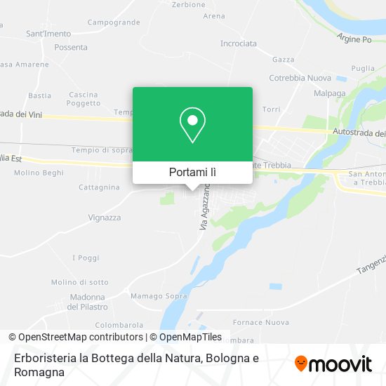 Mappa Erboristeria la Bottega della Natura