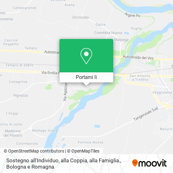 Mappa Sostegno all'Individuo, alla Coppia, alla Famiglia.