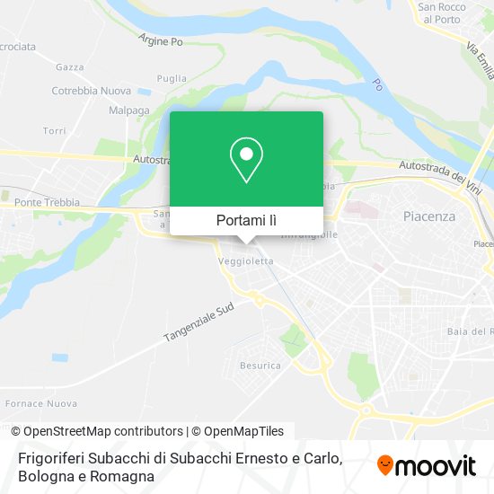 Mappa Frigoriferi Subacchi di Subacchi Ernesto e Carlo