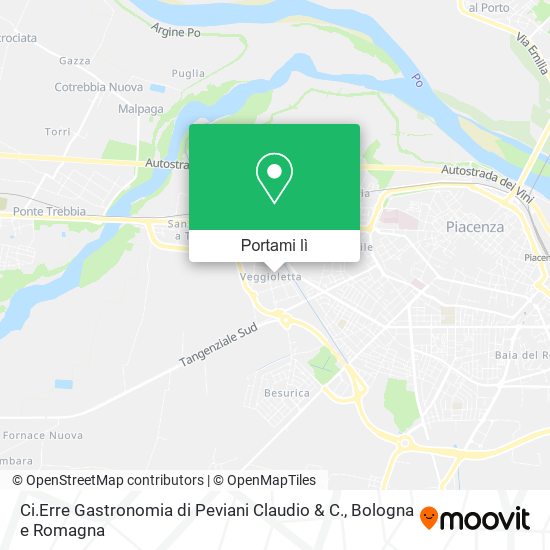 Mappa Ci.Erre Gastronomia di Peviani Claudio & C.