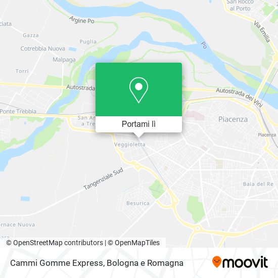 Mappa Cammi Gomme Express